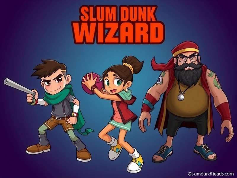 Slum Dunk Wizard playable characters including Raj the Rocket, Priya the Pro, and Bhaijaan